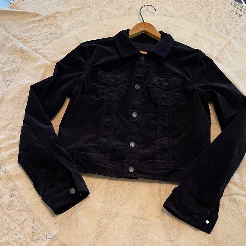 Joe Fresh, M, stretch cotton micro corduroy, ‘like’ velvet, absorbs light, NWOT.